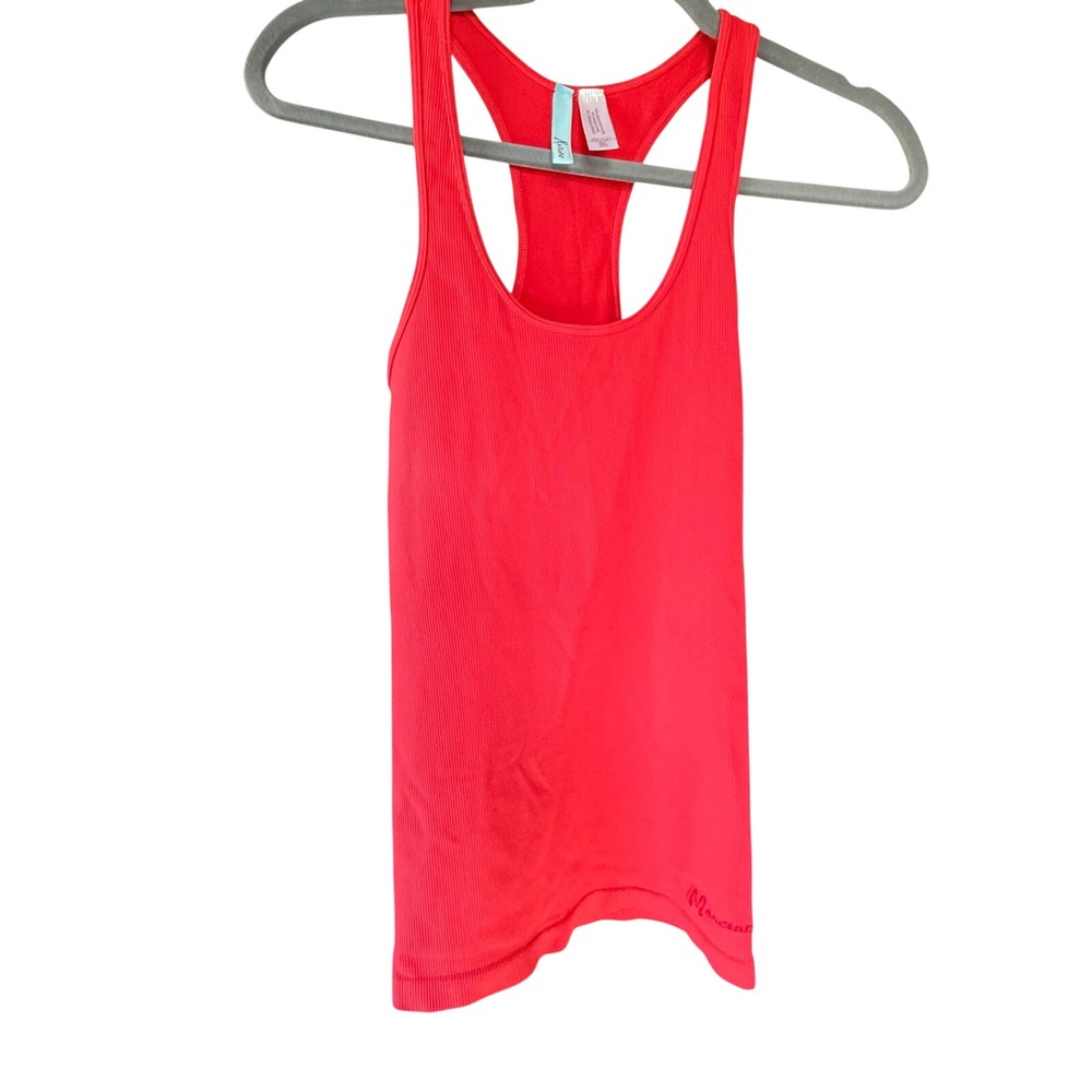 Marciano Ribbed Racerback Tank Top Womens M/L Red Microfiber Stretch